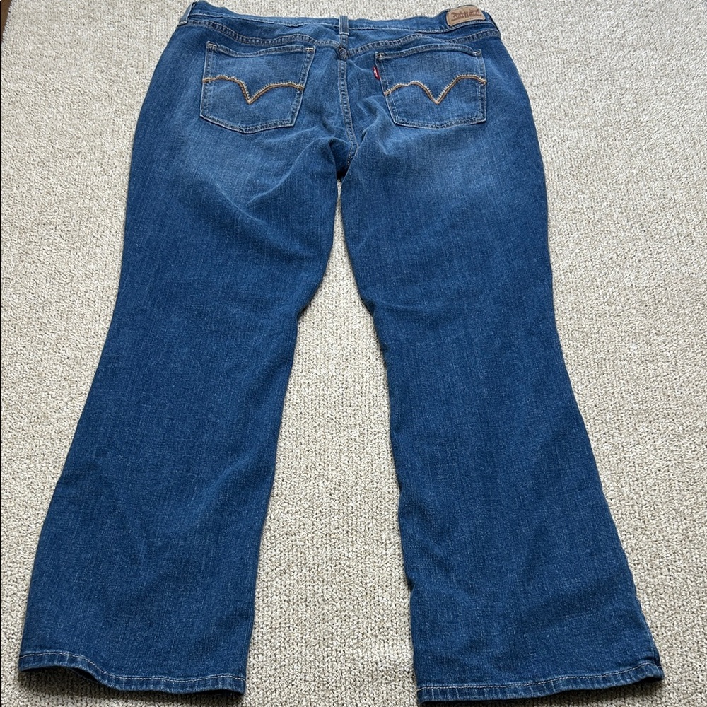 Levi's 515 Boot Cut Blue Jeans Size 14S - Picture 9 of 9